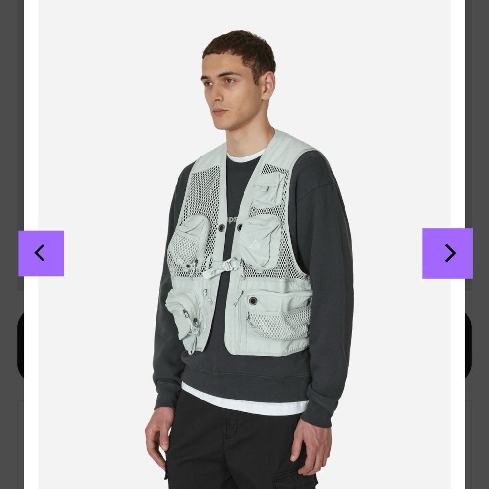 Nike ACG Buttles Vest 'Light Silver' - Picture 7 of 14
